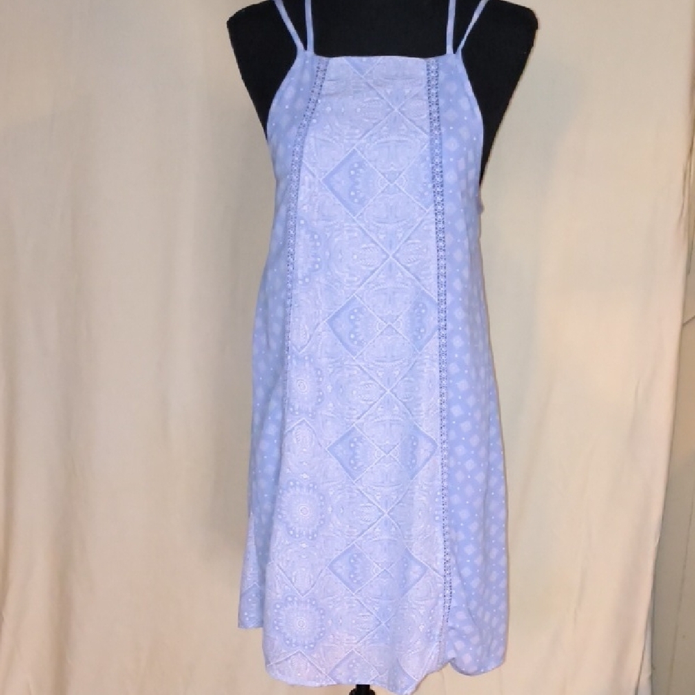 Blue Pair Women's Purple Spaghetti Strap Mini Boho Sundress Size M
